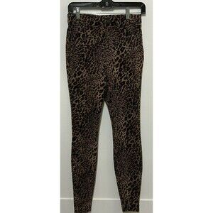 Time and Tru Pull-On Jegging Pants Animal Print Brown Black XS NEW